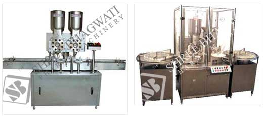 Automatic Double Head Dry Syrup Micro Doze Type Powder Filling Machine SBPF-D-100