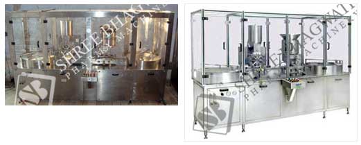 Automatic Injectable Dry Powder Filling with Rubber Stoppering Machine SBPF-120 GMP Model