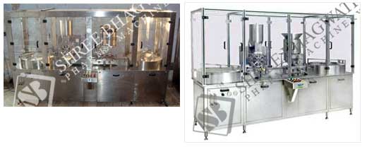 Automatic Injectable Dry Powder Filling with Rubber Stoppering Machine SBPF-60 GMP Model