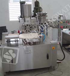 Powder Filling Machine - Automatic Single Head Rotary Dry Syrup Powder Filling Machine SBPF-D-80 GMP Model